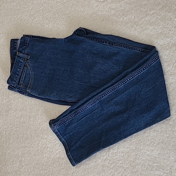 Carhartt Relaxed Fit Women's Jeans Sz 8 Inseam 30" Stretch Classic Blue 5 Pocket - Picture 2 of 7